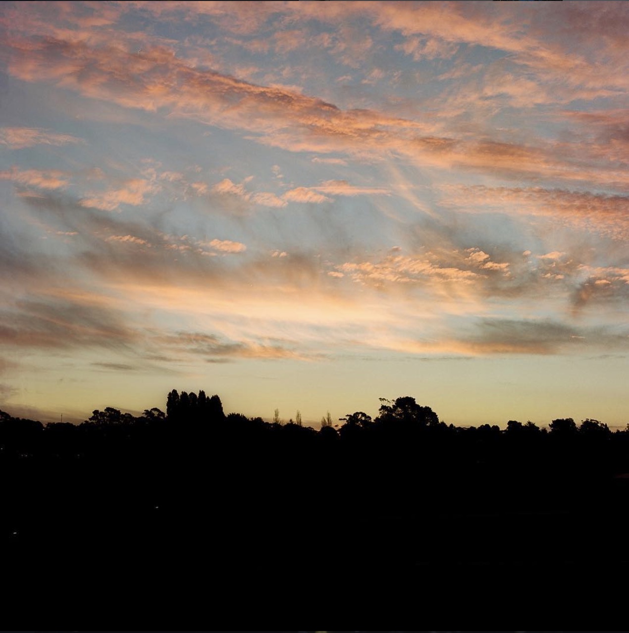 Sunset over water
